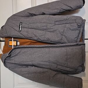 Timberland Charcoal and Tan Hooded Jacket